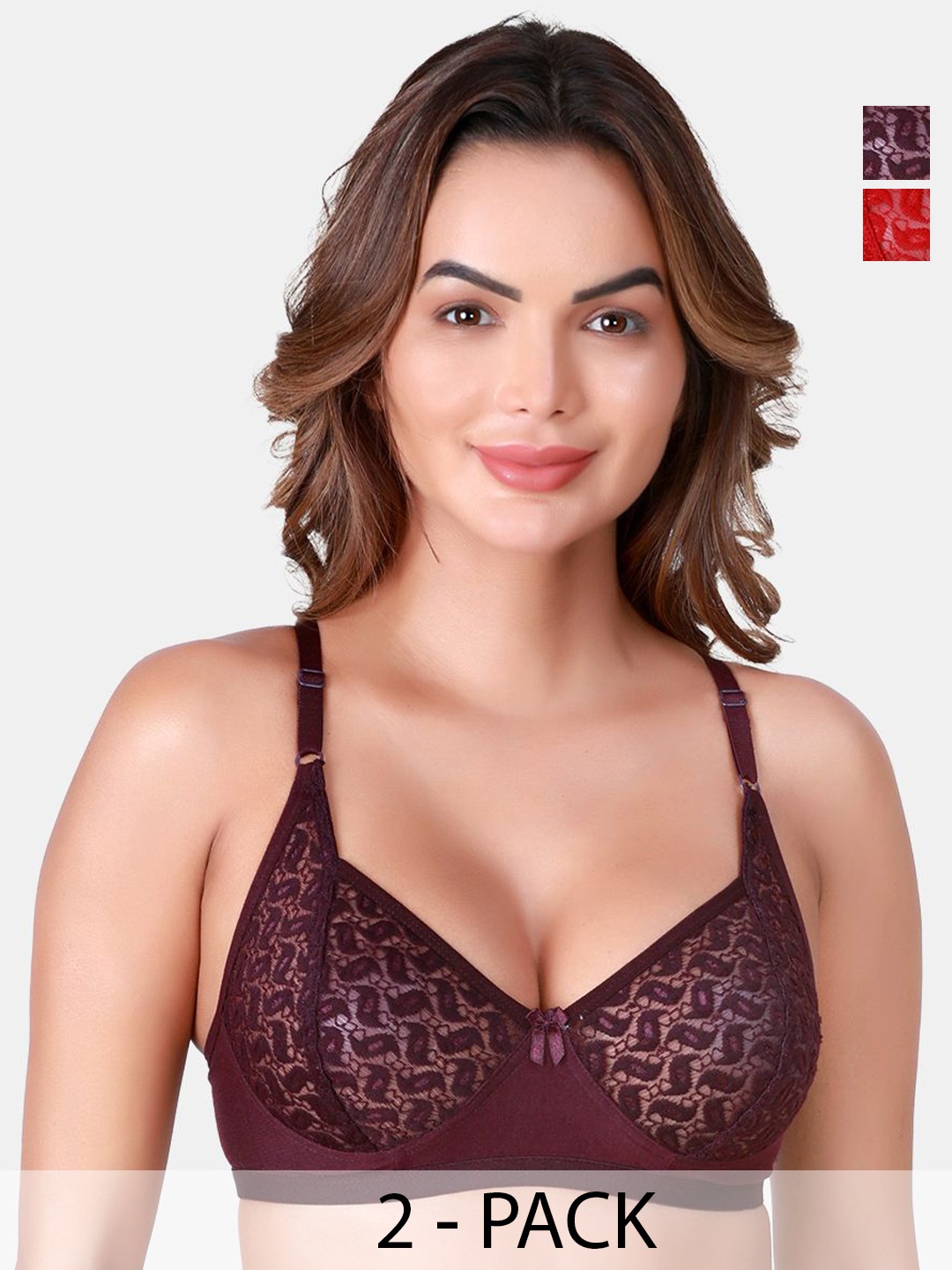 

SKDREAMS Bra Full Coverage, Maroon