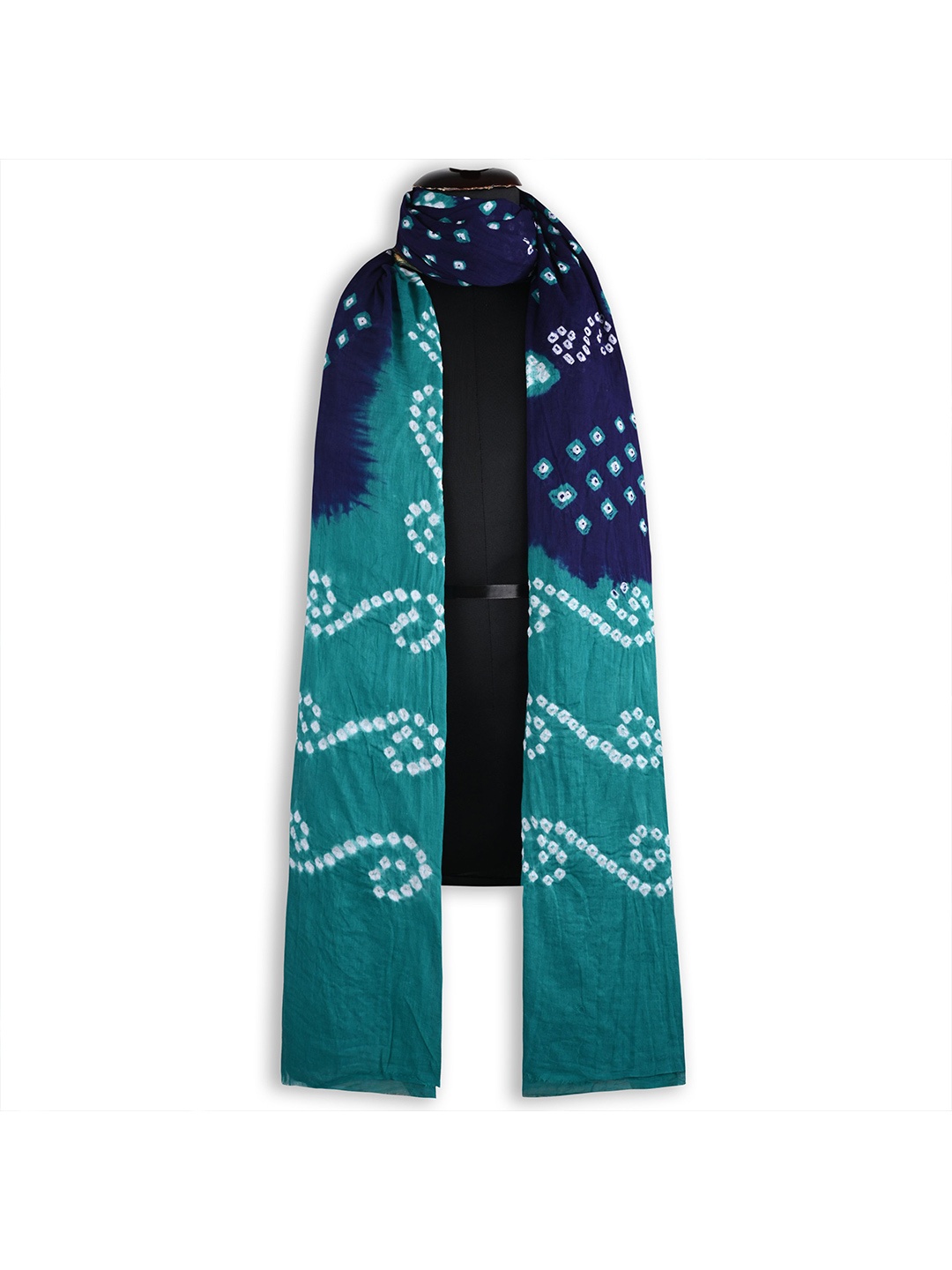 

Wish Karo Printed Bandhani Dupatta, Green