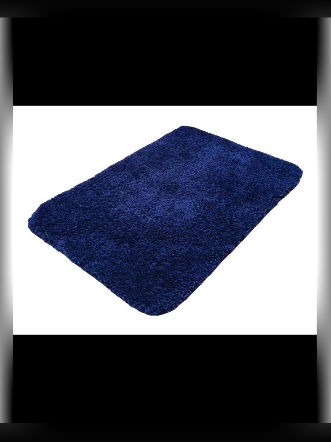 

MAA HOME CONCEPT Blue Microfiber 1500 GSM Anti Skid Bath Rug