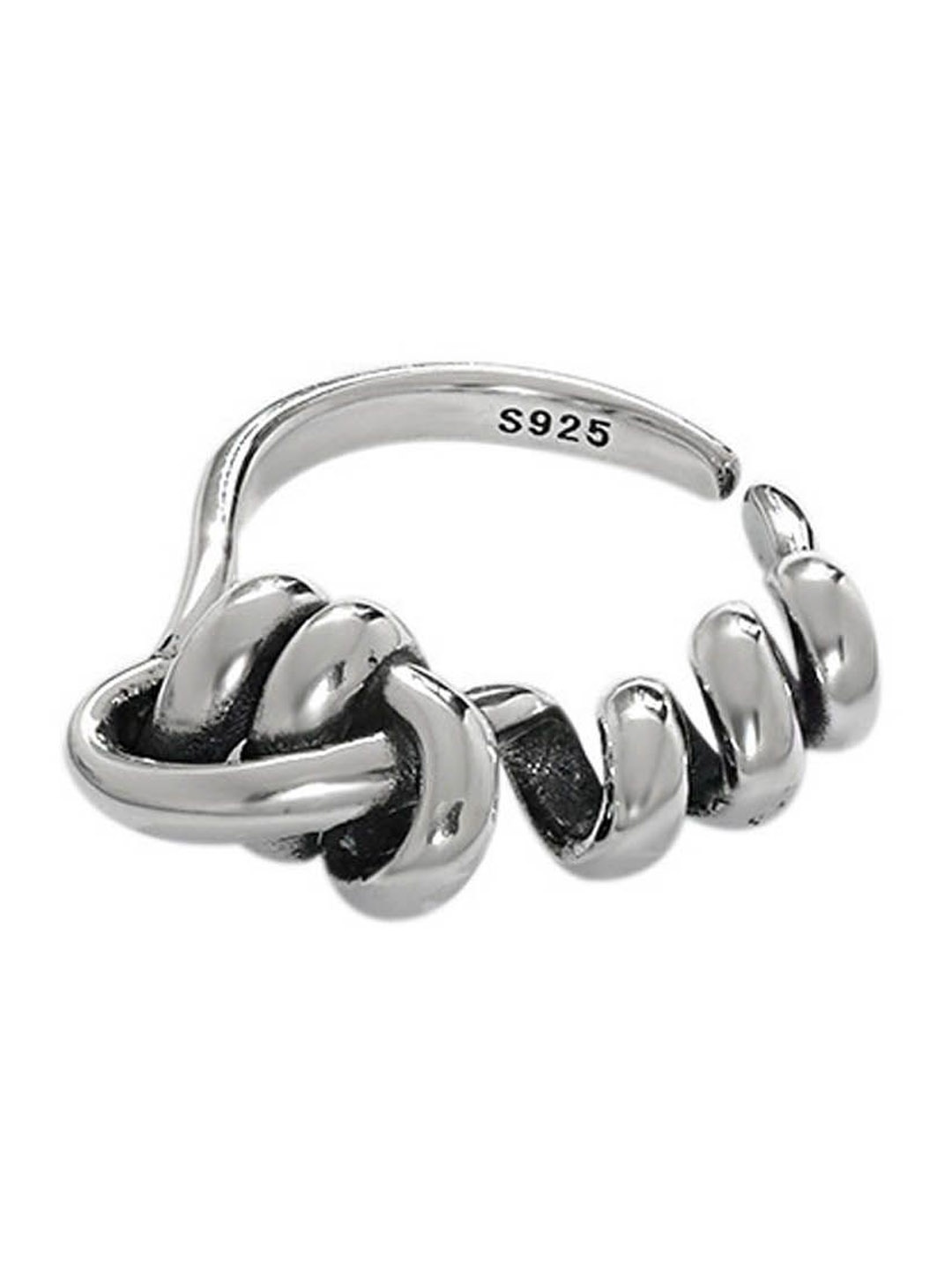 StyleCast Silver-Plated Adjustable Finger Ring