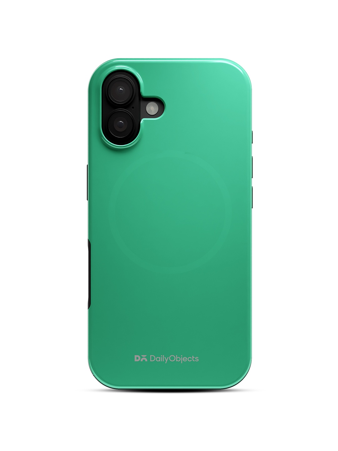 

DailyObjects Solid Enamel Bumper MagSafe iPhone 16 Back Case, Green