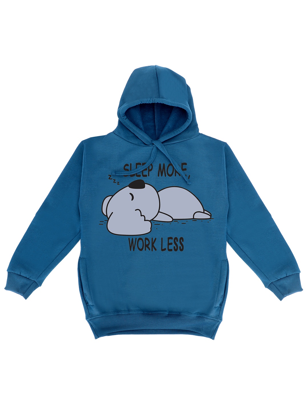 

Fabvio Plus Kids Printed Hooded Sweatshirt, Blue