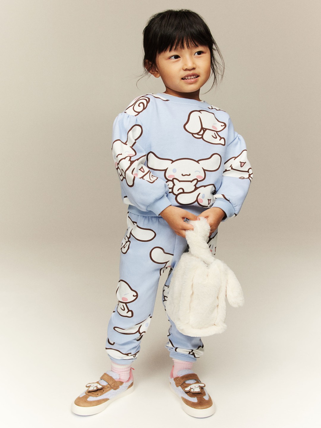 

H&M Printed Sweatshirt Joggers, Blue