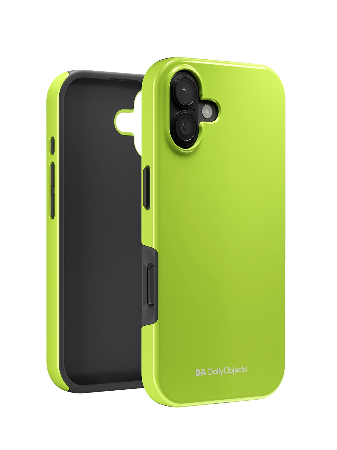 

DailyObjects Solid Enamel Bumper MagSafe iPhone 16 iPhone 16 Back Case, Lime green