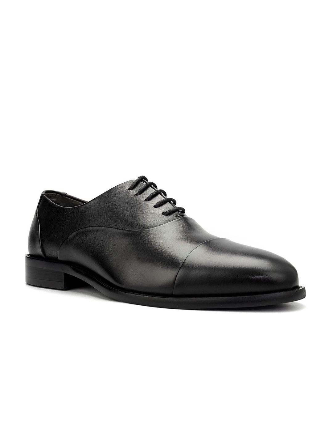 

ROSSO BRUNELLO Men Round Toe Formal Oxford Shoes, Black