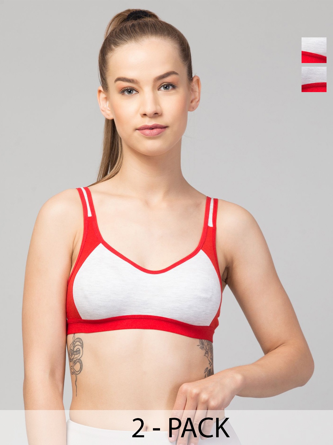 

CKARFE Bra Full Coverage, Red