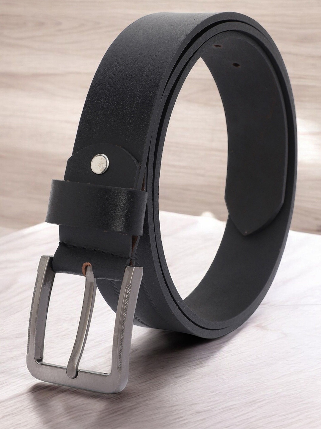 

Provogue Men Textured Leather Formal Belt, Black