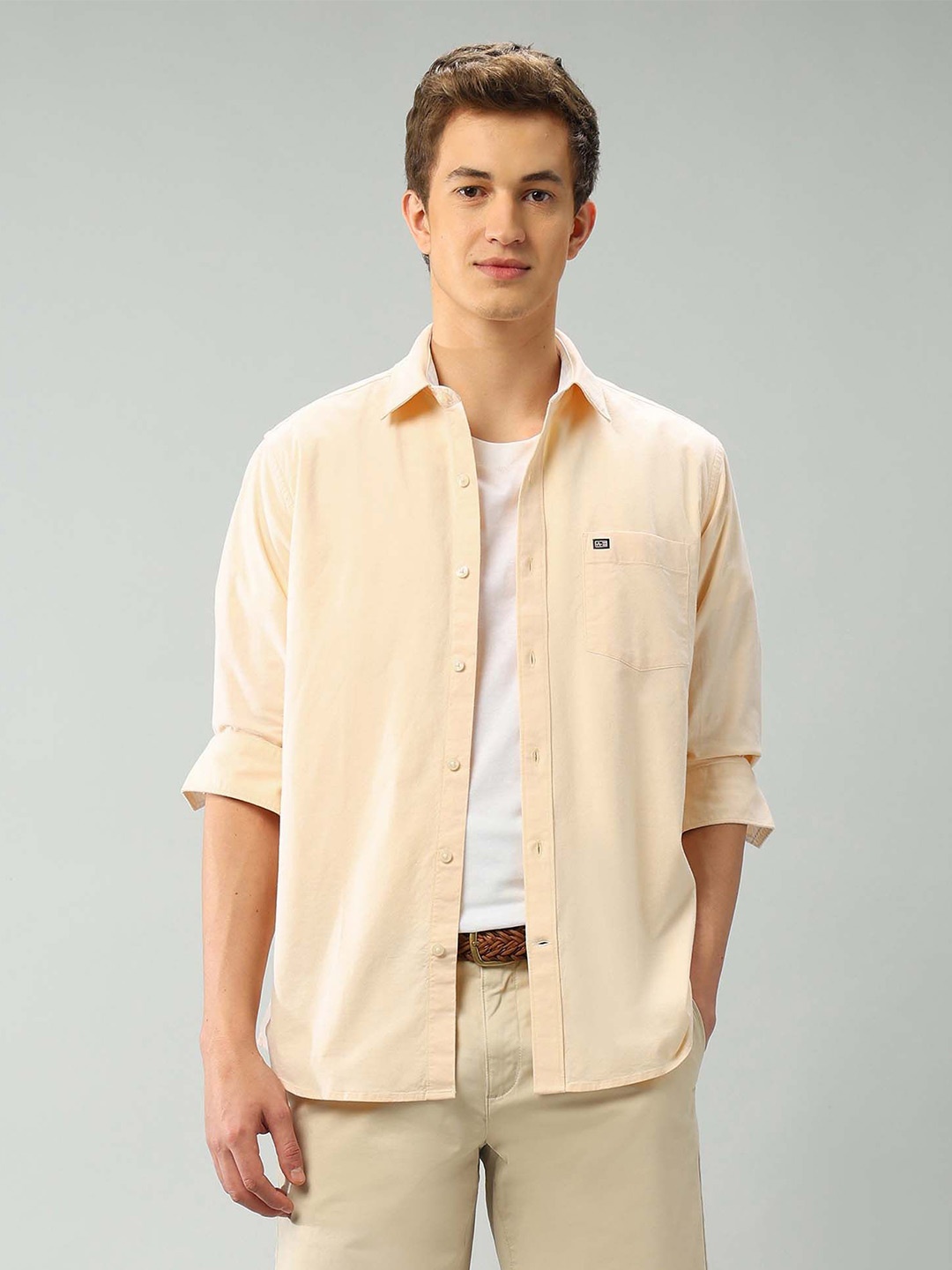 

Arrow Sport Air Soft Manhattan Slim Fit Solid Shirt, Yellow