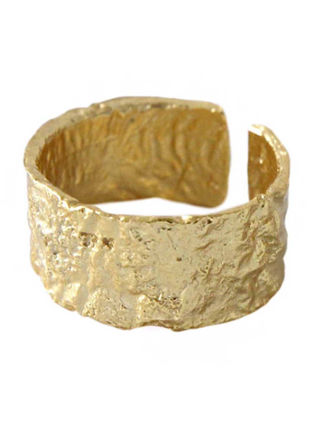 

StyleCast Elegant Gold-Toned Gold-Plated Circular Shaped Finger Ring