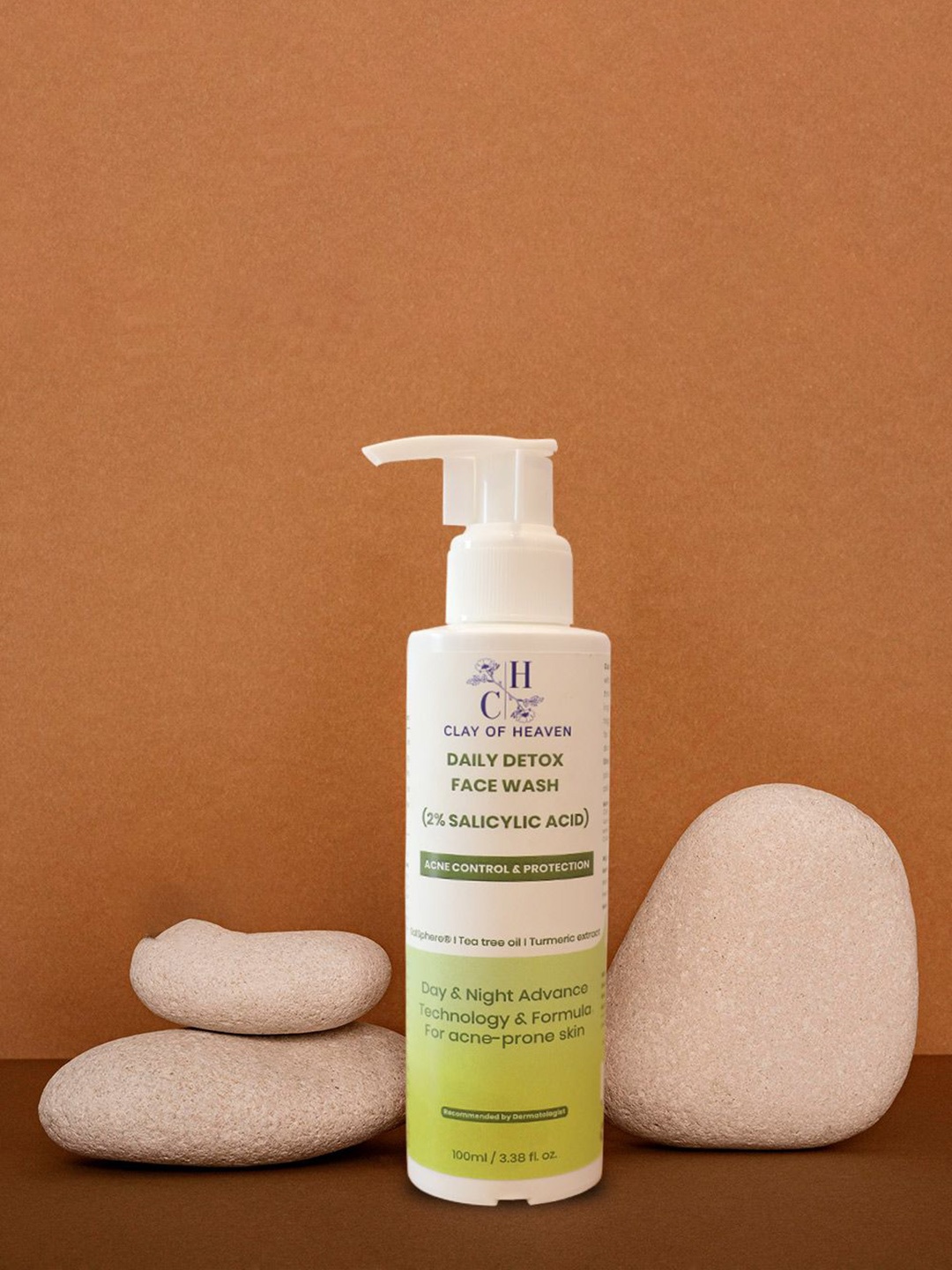 

CLAY OF HEAVEN 2% Salicylic Acid Daily Detox Face Wash - 100 ml, White