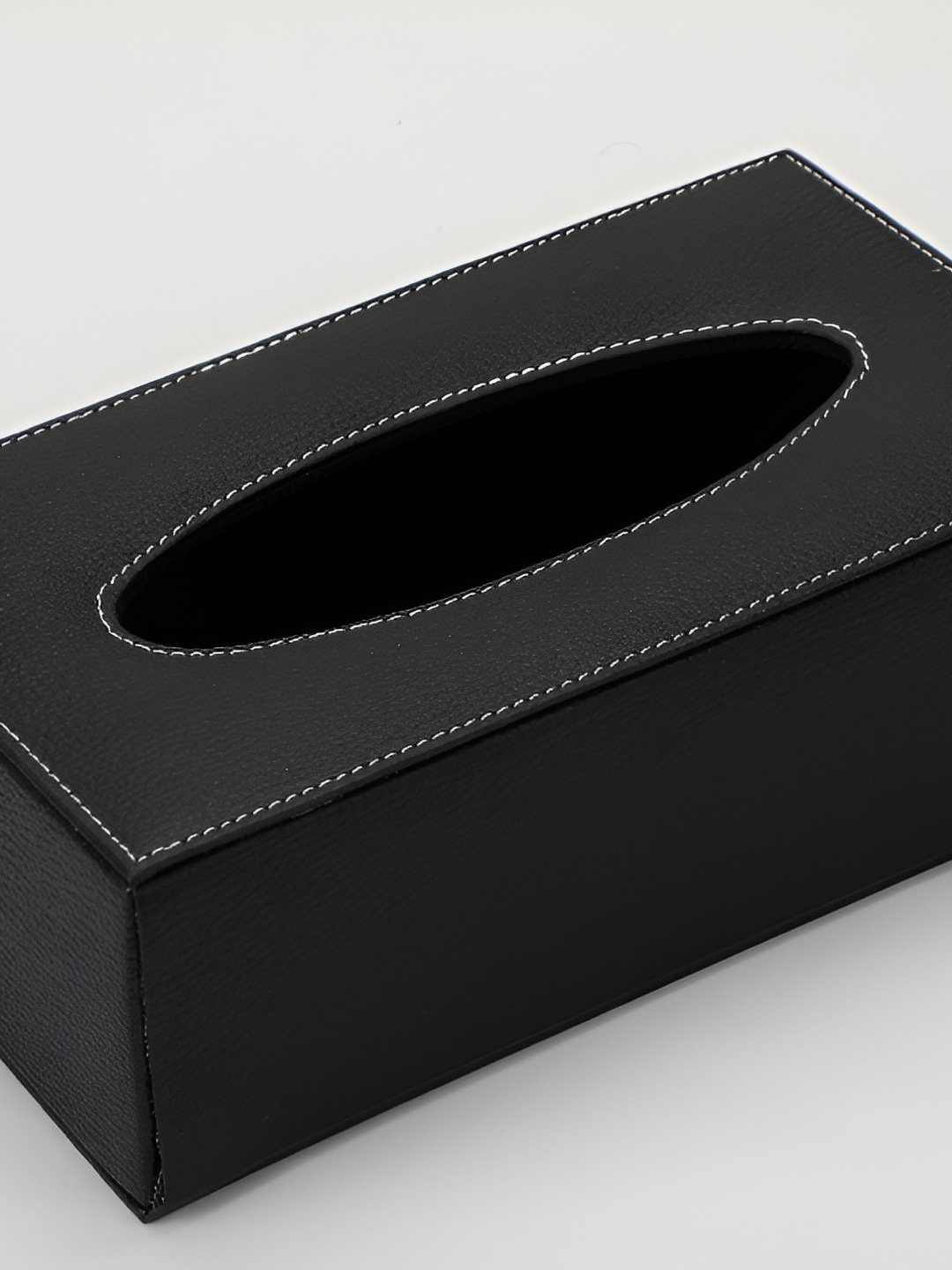 

Alpna Black Leather Tissue Holders