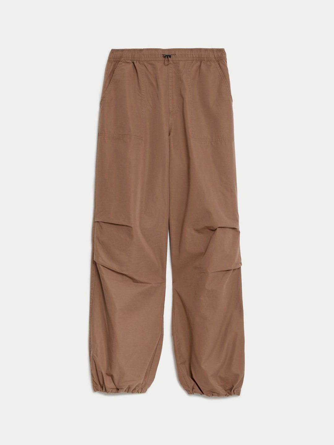 

Marks & Spencer Women High-Rise Trousers, Brown