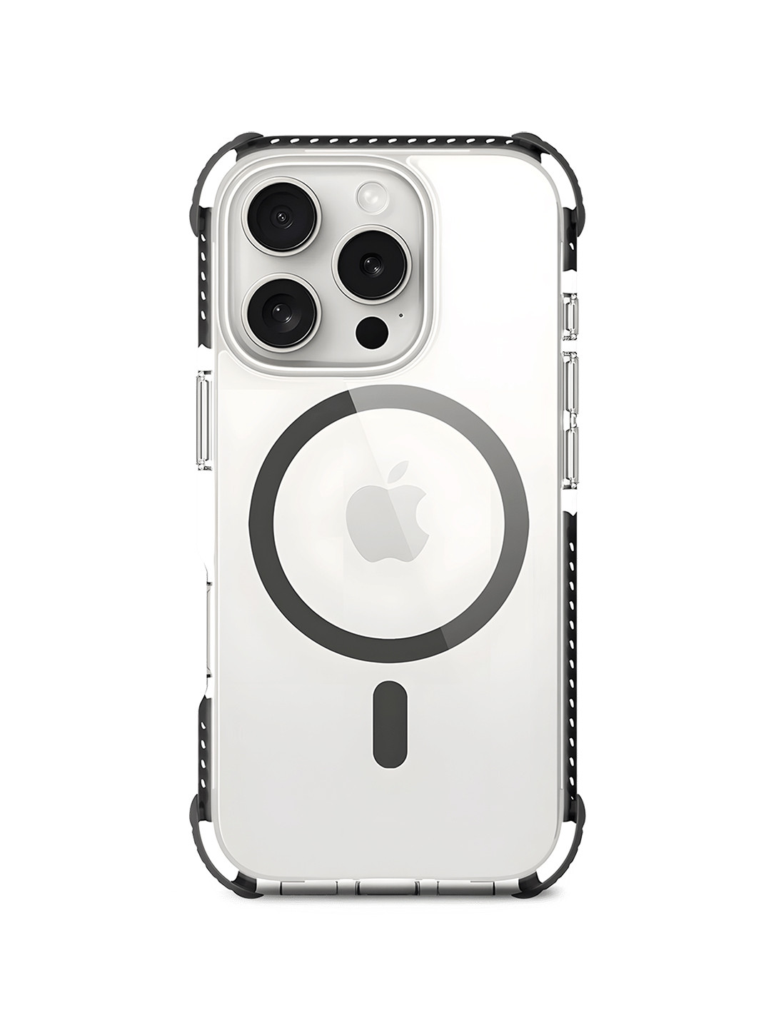 

DailyObjects Reflex MagSafe Shield iPhone 16 Pro Max Back Case, Transparent