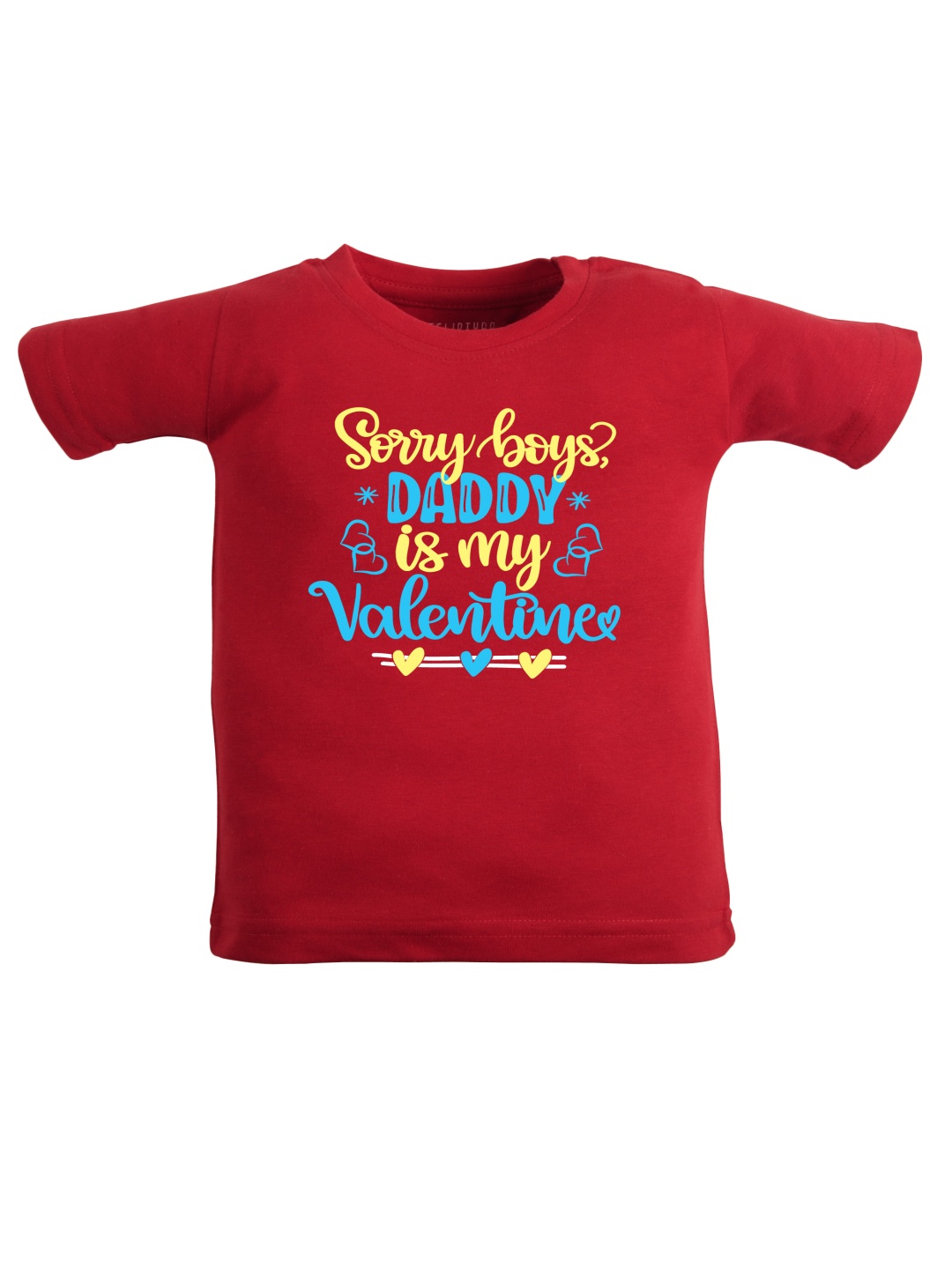 

FFLIRTYGO Unisex Kids Typography Printed Round Neck Cotton T-shirt, Red