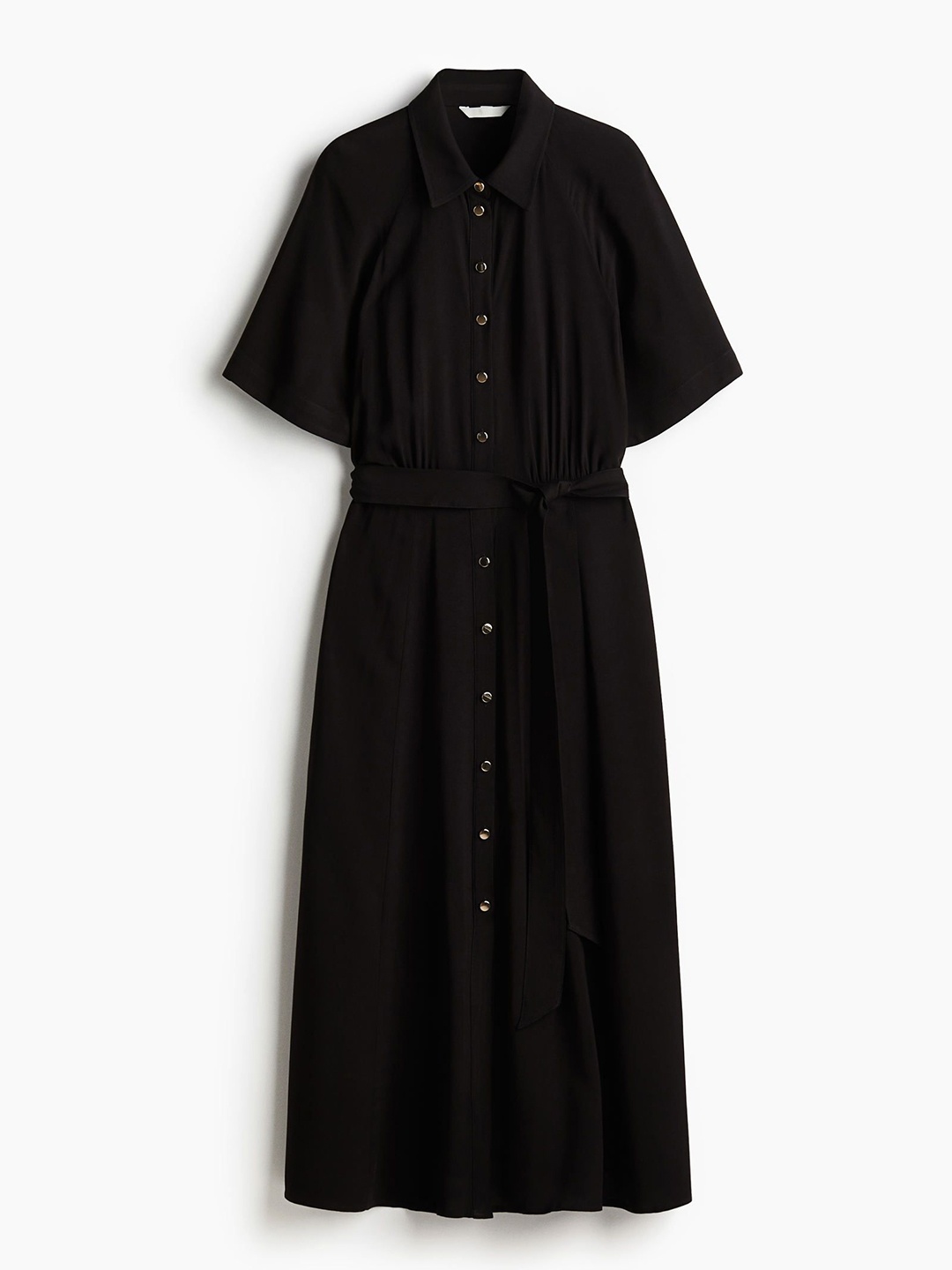

H&M Tie-Belt Shirt Dress, Black