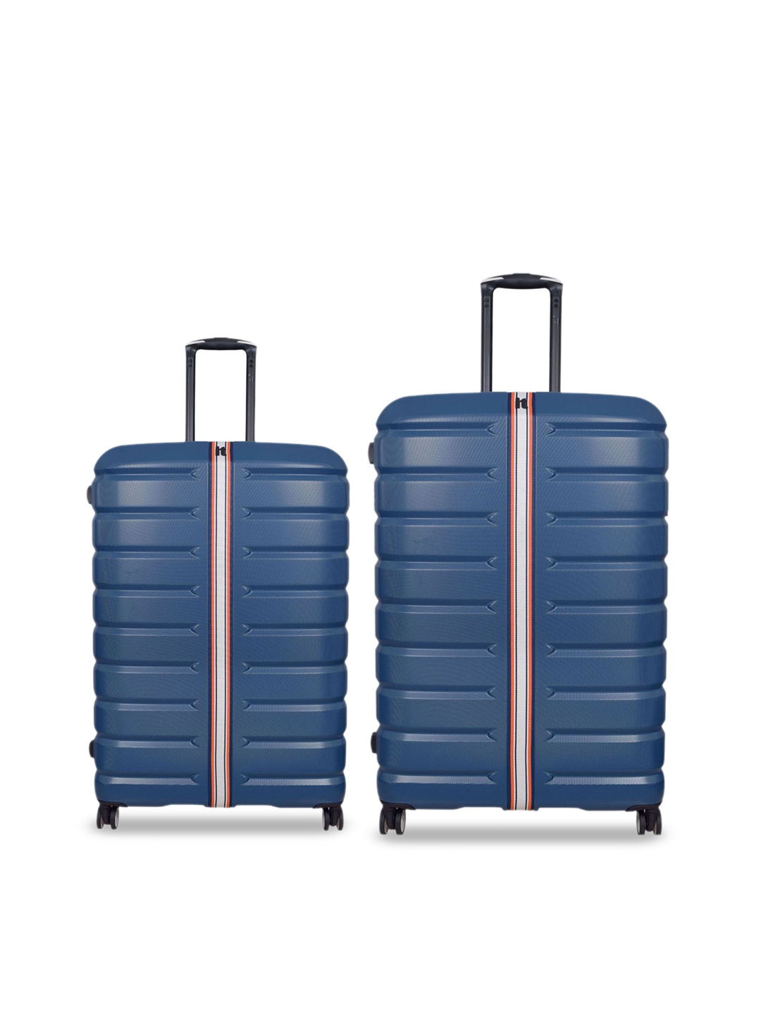 

it luggage Intertide Set of 2 Textured Hard-Sided Trolley Bags, Blue