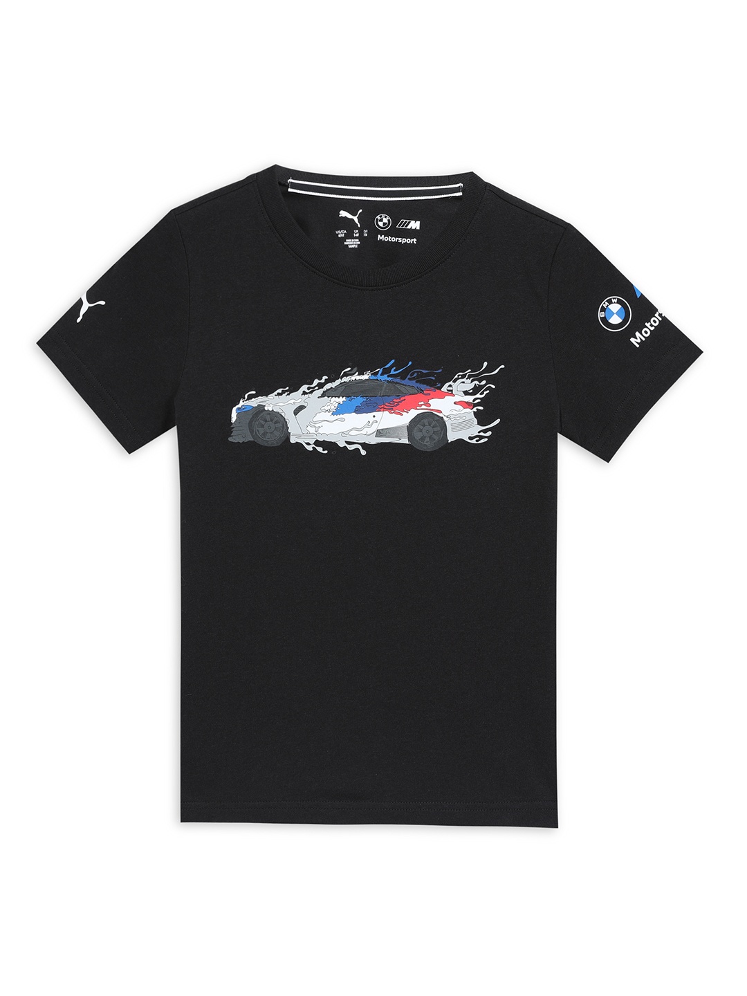 

PUMA Motorsport Kids Applique T-shirt, Black