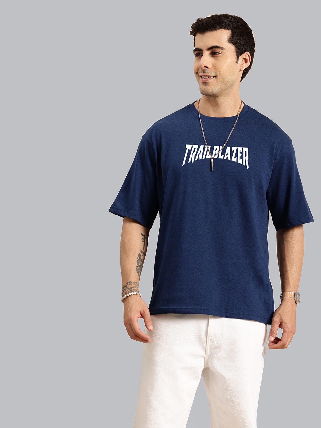 

R.Code by The Roadster Life Co. Men T-shirt, Blue