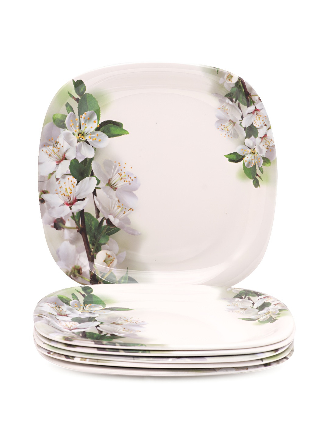 

Bataniya White 2025 6 Pieces Melamine Microwave Safe Plates