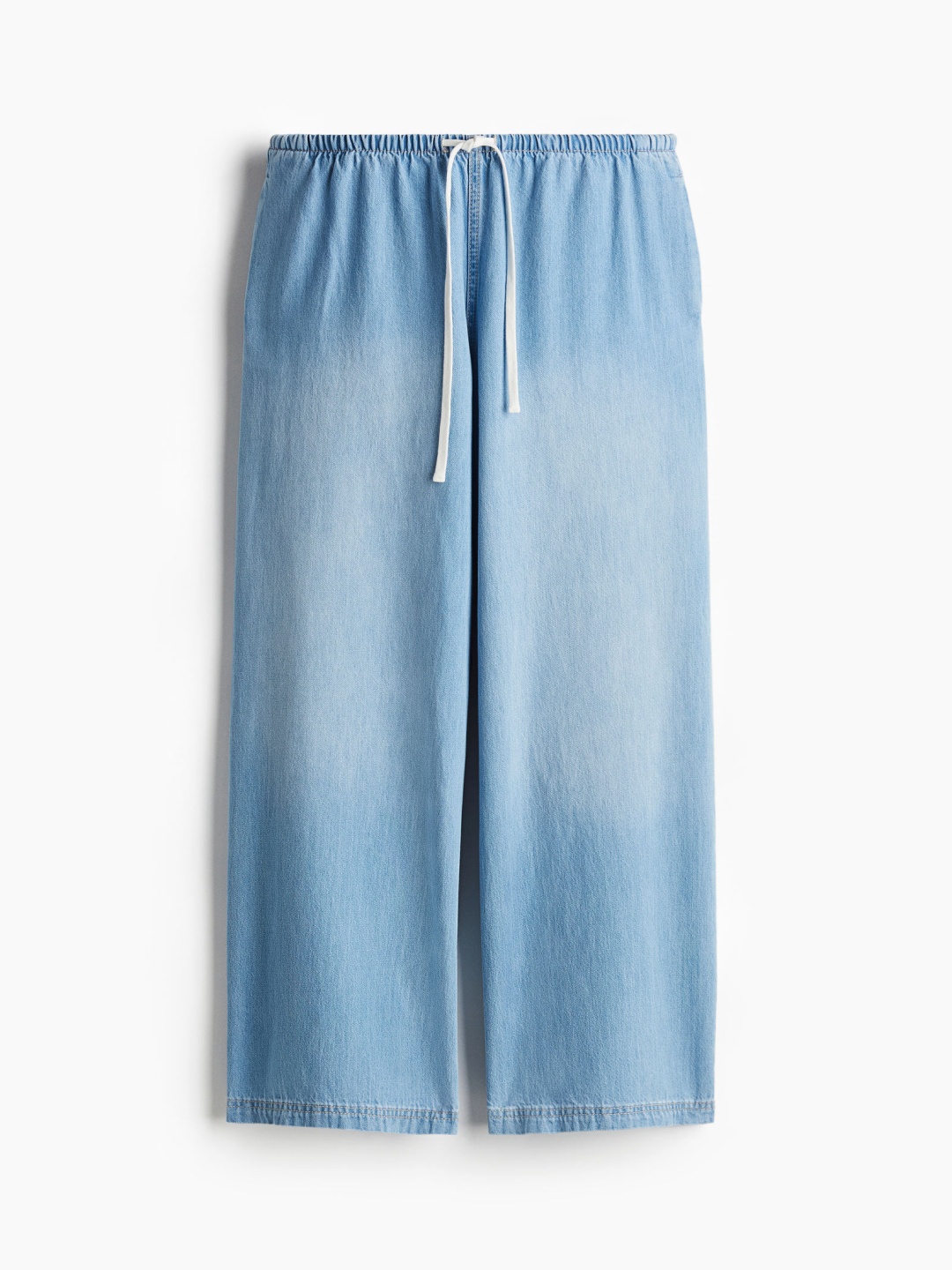 

H&M Denim Drawstring Trousers, Blue