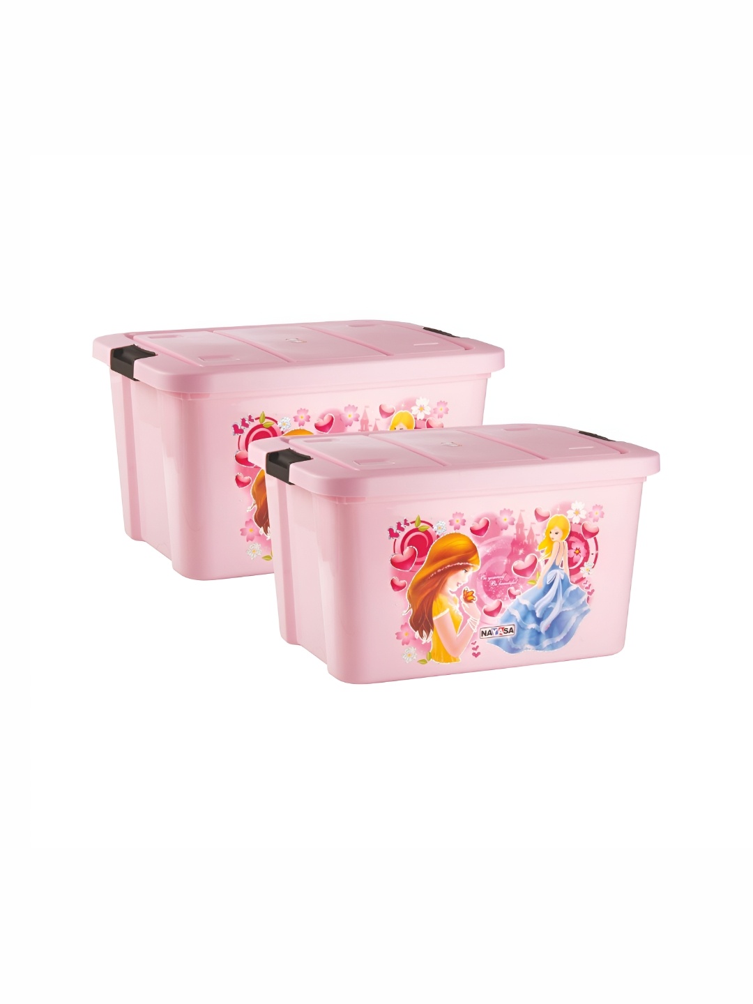 

Nayasa Pink Set of 2 Regular Multi-Utility Organisers