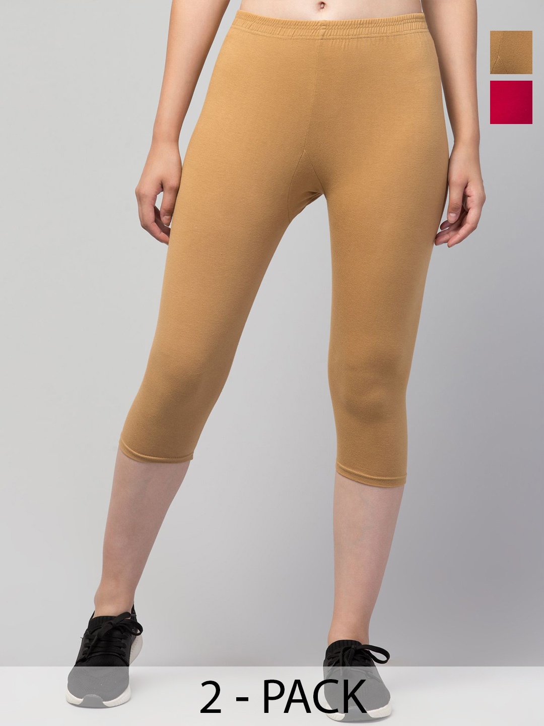 

CKARFE Women Capris, Beige