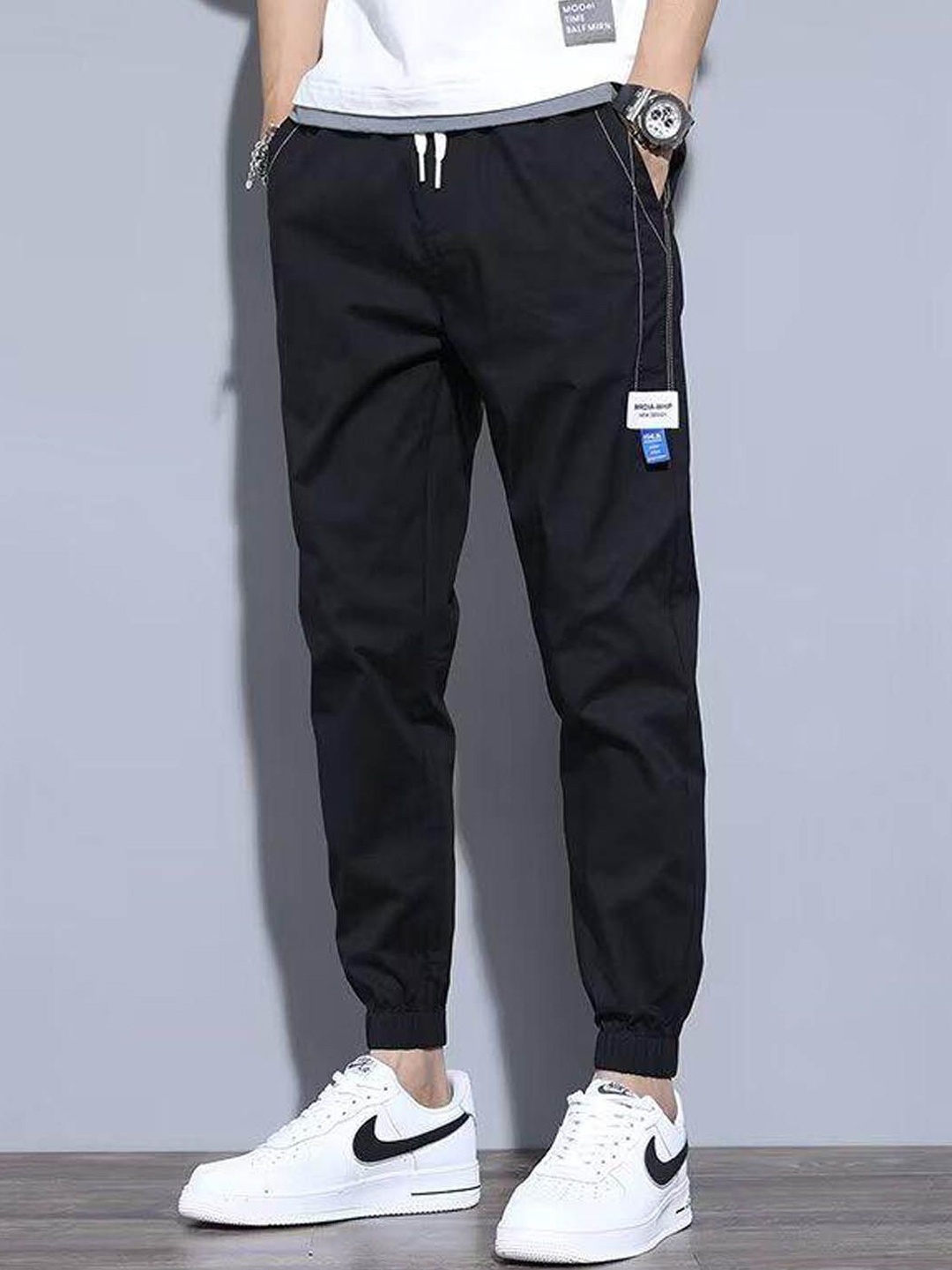 

StyleCast Men Joggers Trousers, Black