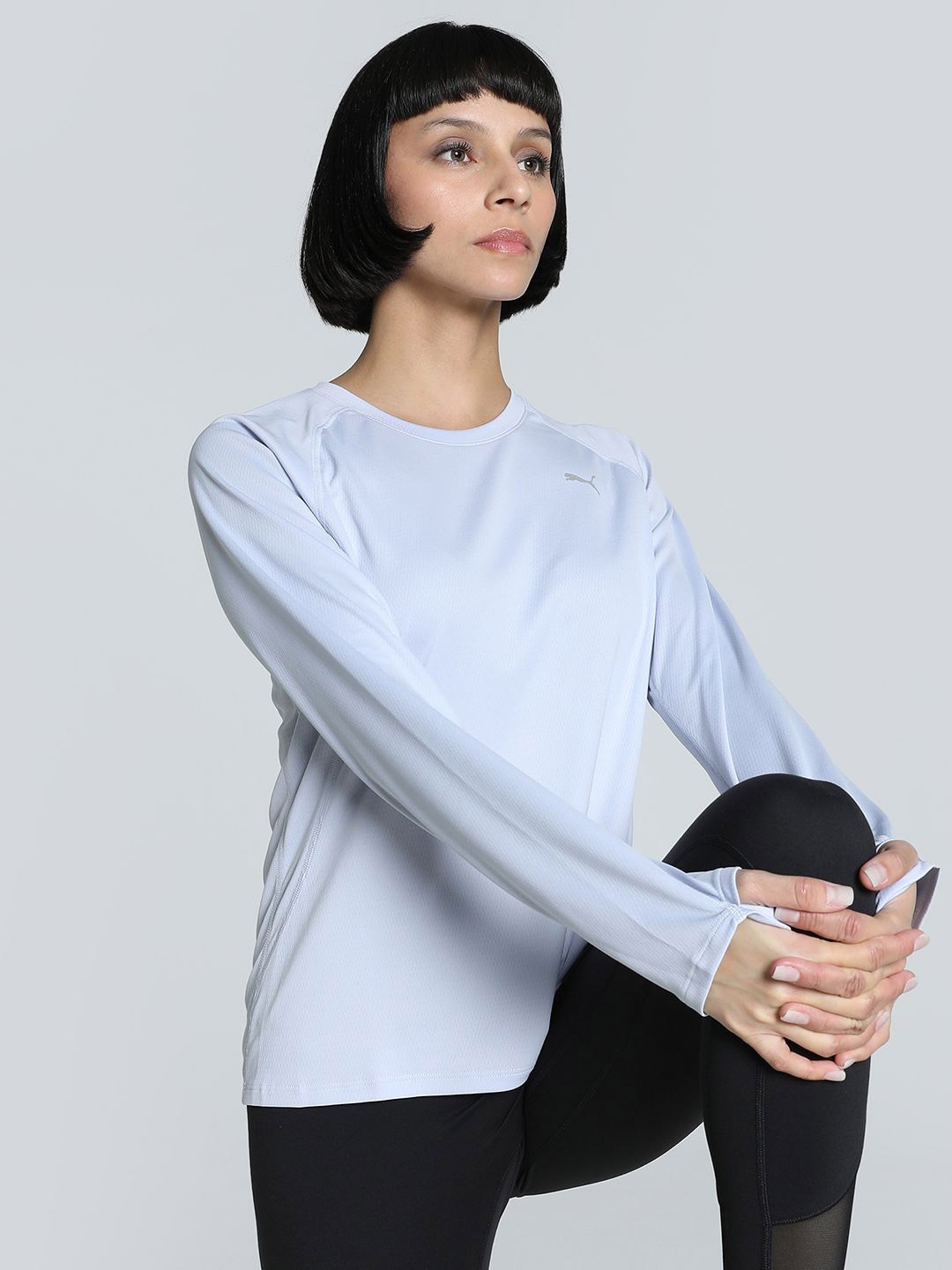 

Puma Velocity Long Sleeve Slim Fit Running Top, Blue