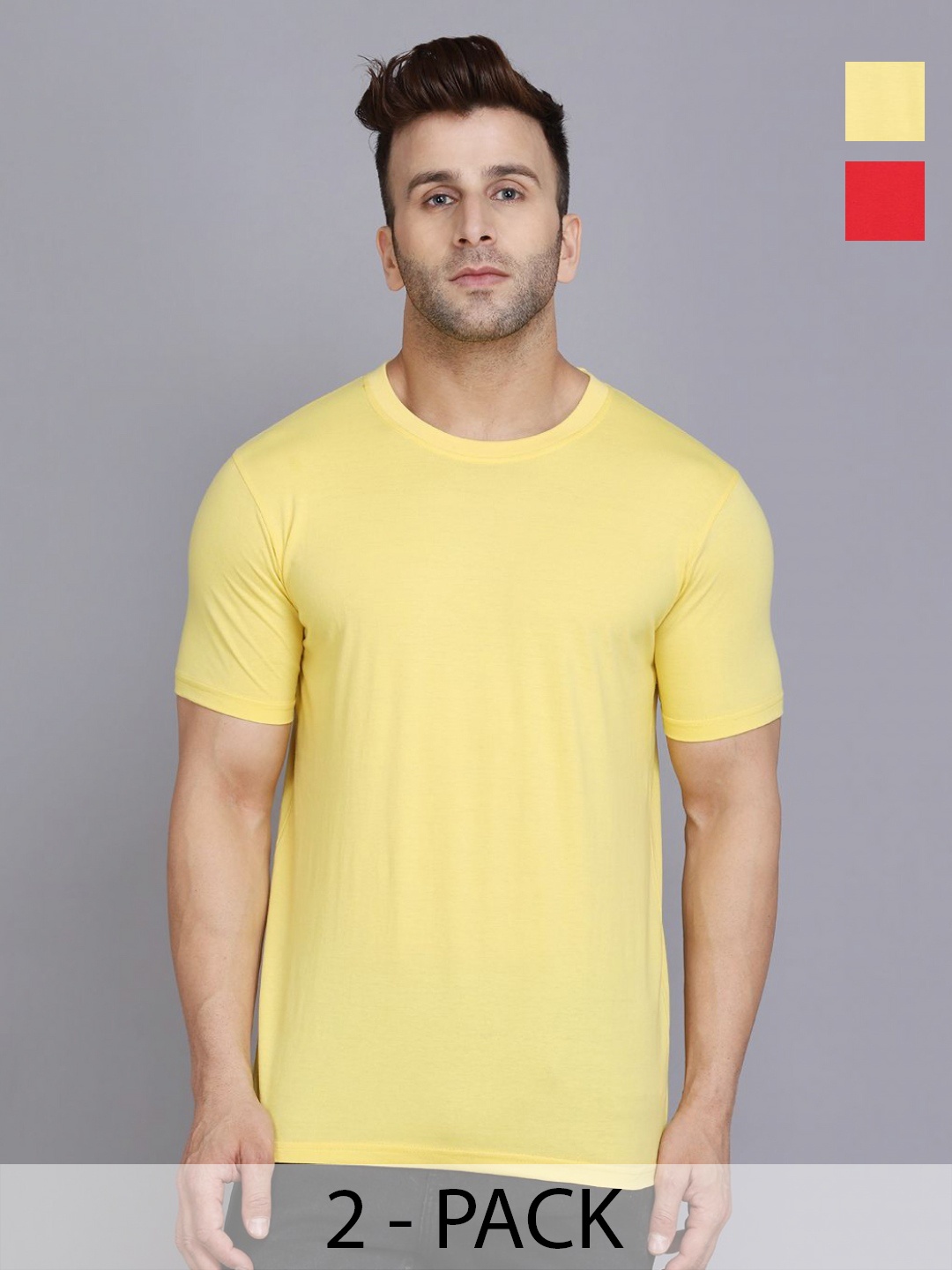 

WOOSTRO Men 2 Slim Fit T-shirt, Red