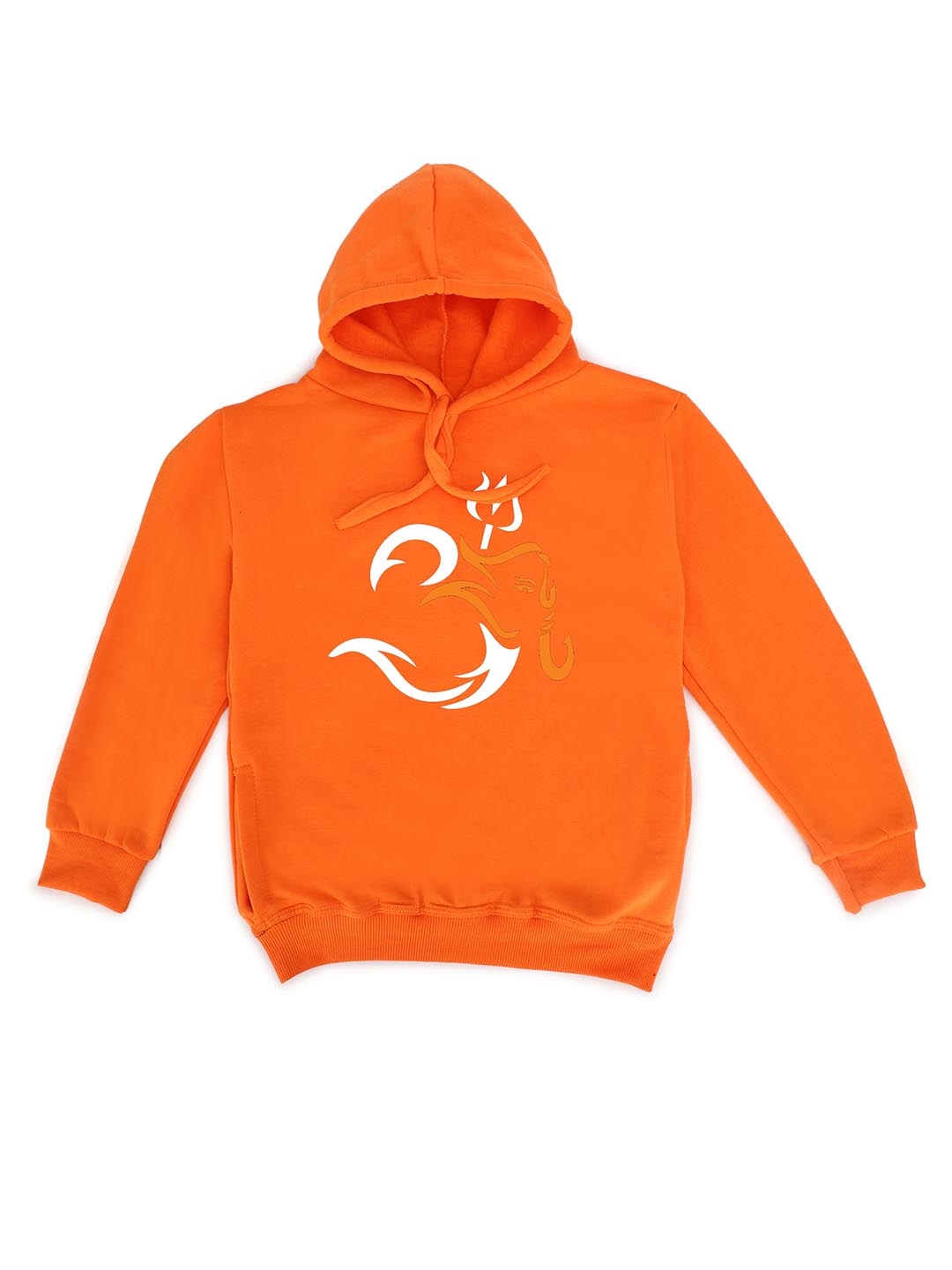 

Fabvio Plus Kids Printed Hooded Pullover Sweatshirt, Orange
