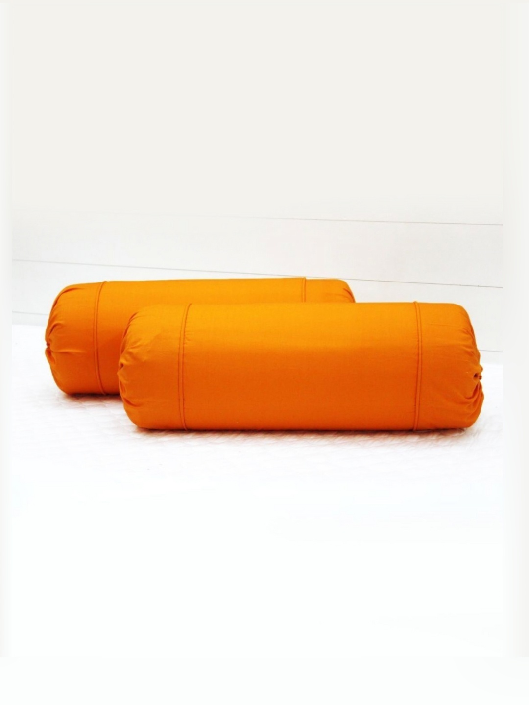 

Aurave 2-Pcs Orange 210 TC Cotton BolsterCovers