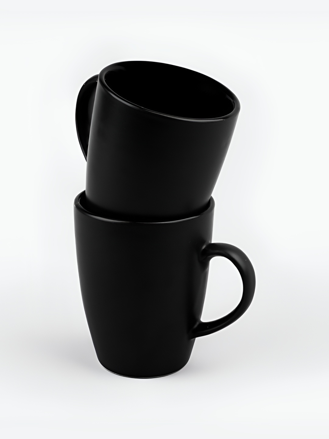 

Storepedia Black Solid Ceramic Matte Mugs Set of Cups and Mugs