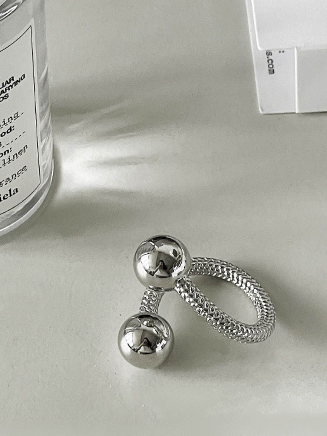

StyleCast Silver-Plated Adjustable Finger Ring