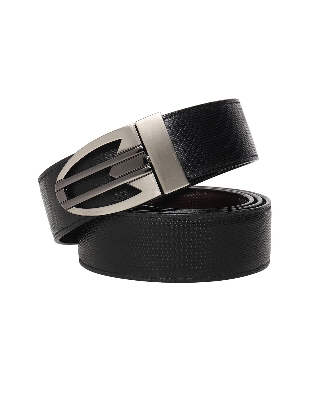 

Provogue Men Textured Reversible Formal Belt, Black