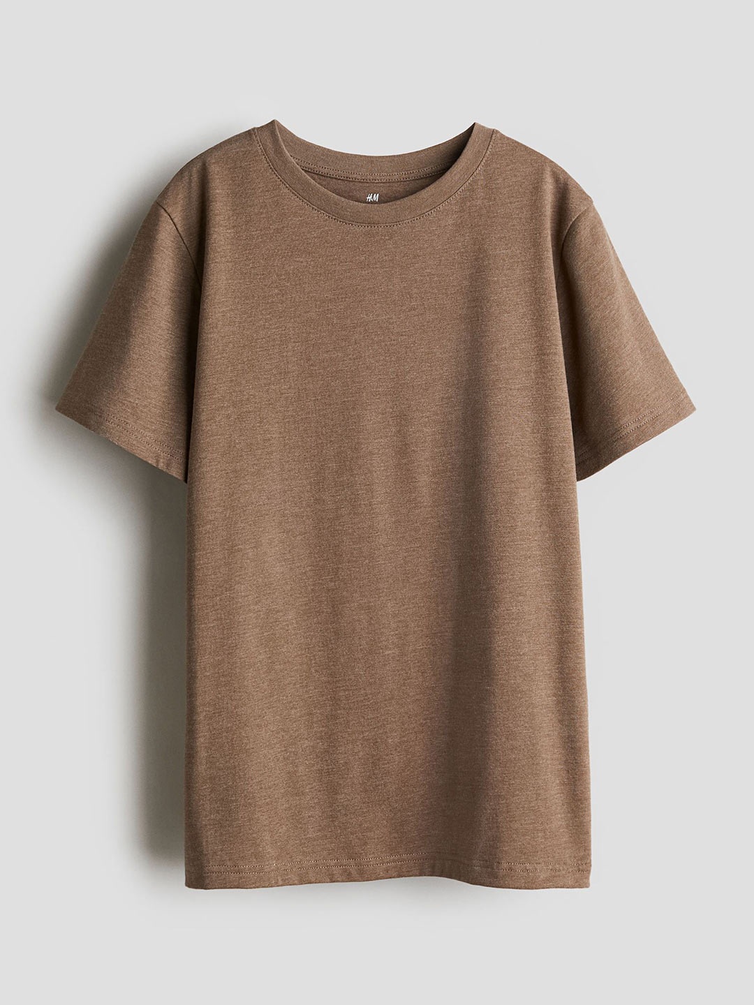 

H&M Cotton Jersey T-shirt, Brown