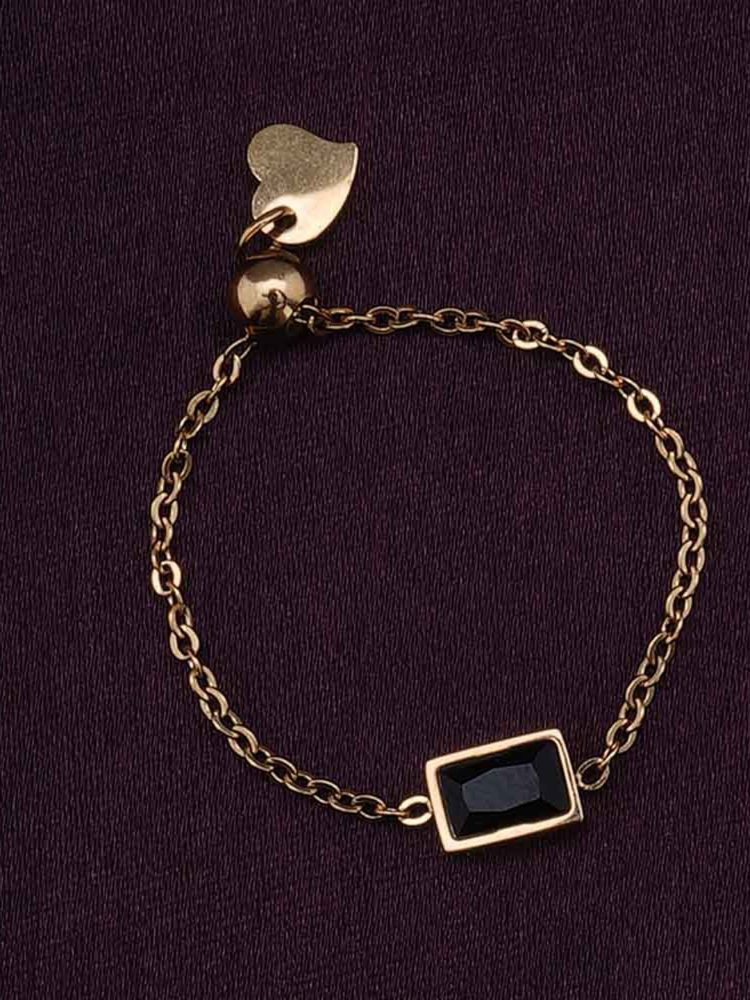 

PALMONAS Gold-Plated Little Butterfly & Dainty Stone Necklace and Ring