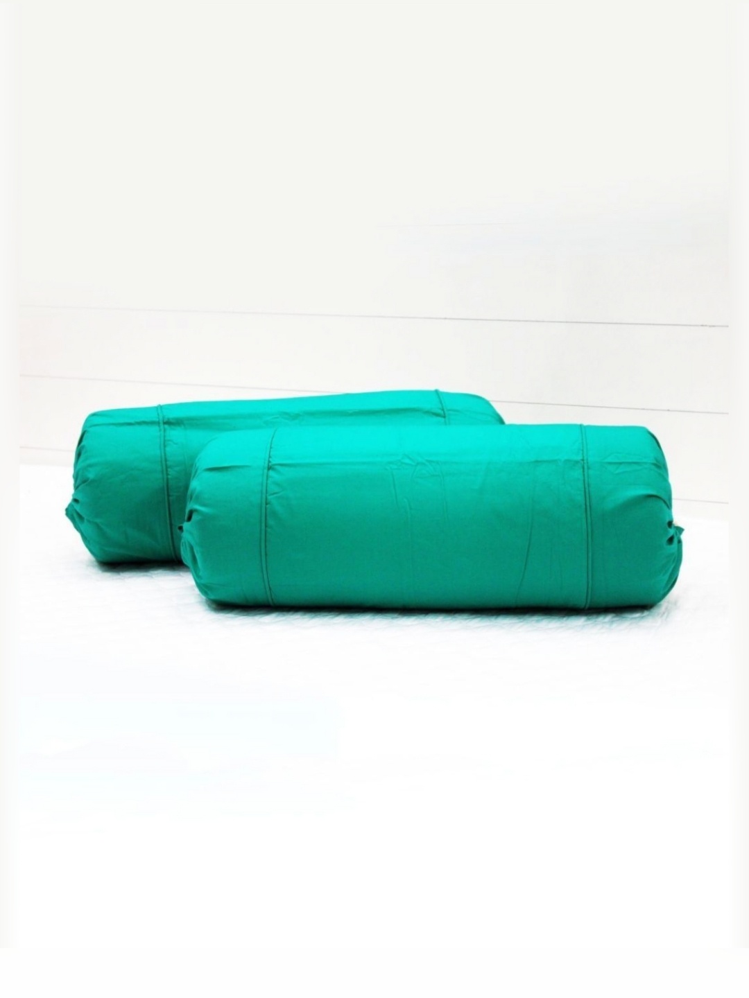 

Aurave Green 2 Pieces Cotton 210 TC Bolster Covers