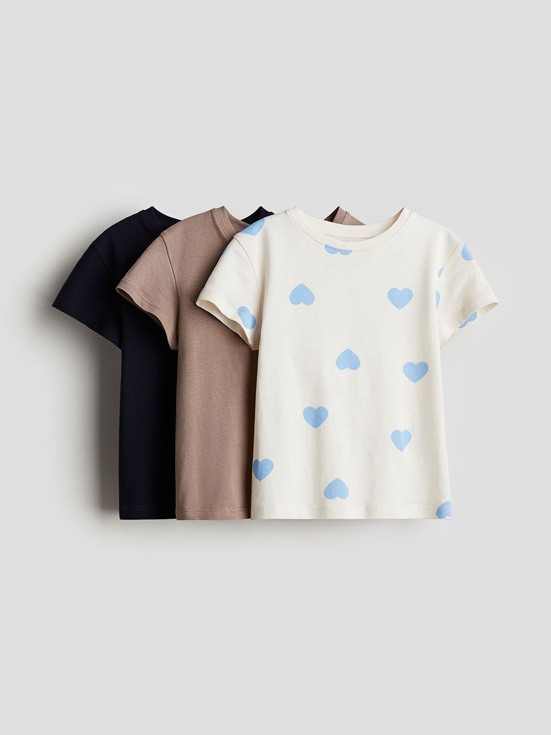 

H&M 3-Pack Cotton Tops, White