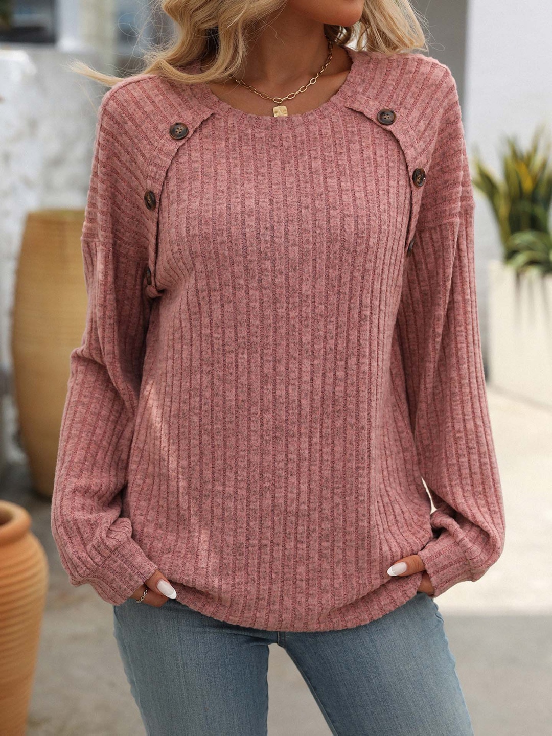 

StyleCast x Revolte Self Design Longline Top, Pink