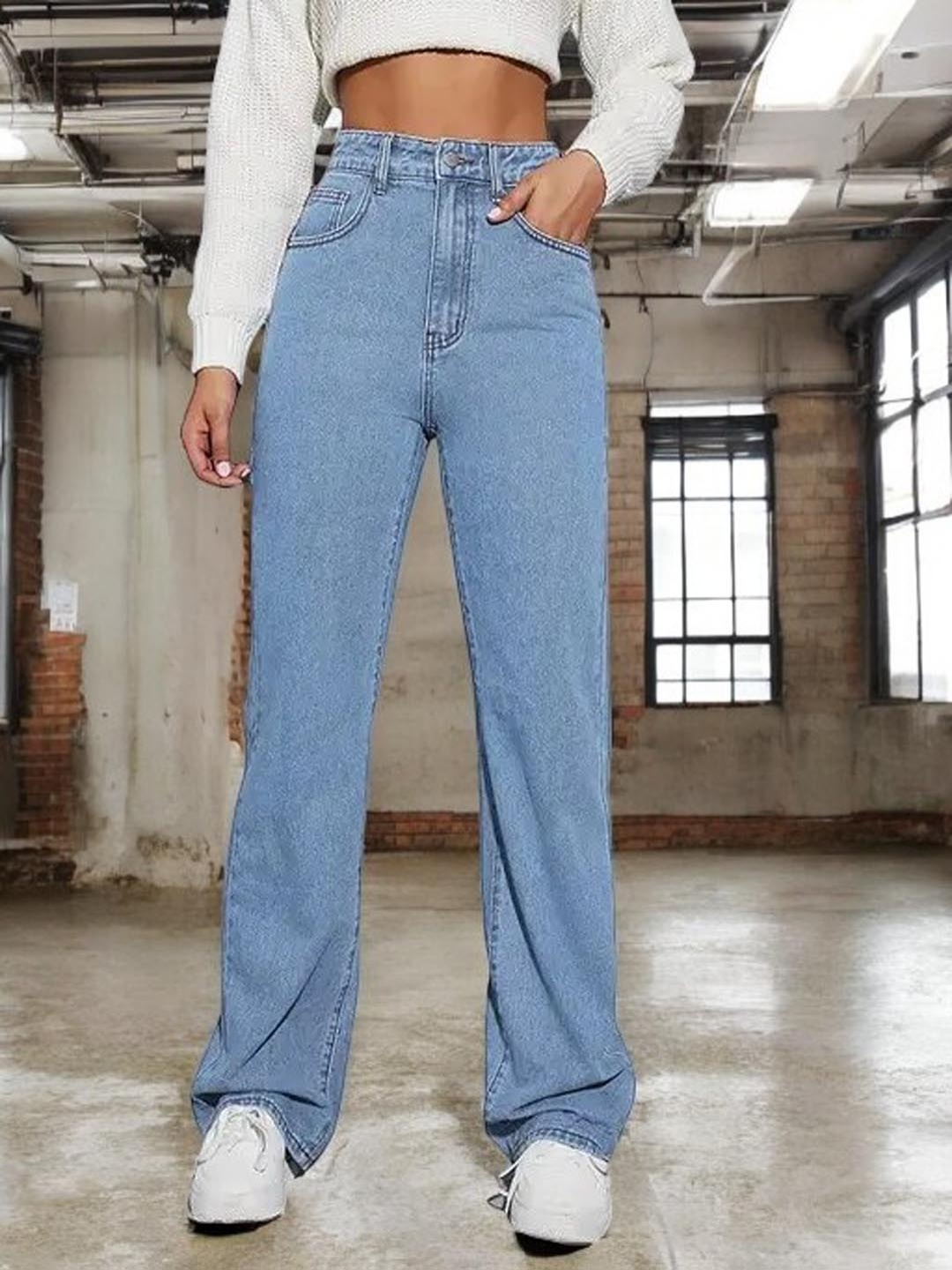 

VBEAUTI Women Comfort High-Rise Stretchable Jeans, Blue