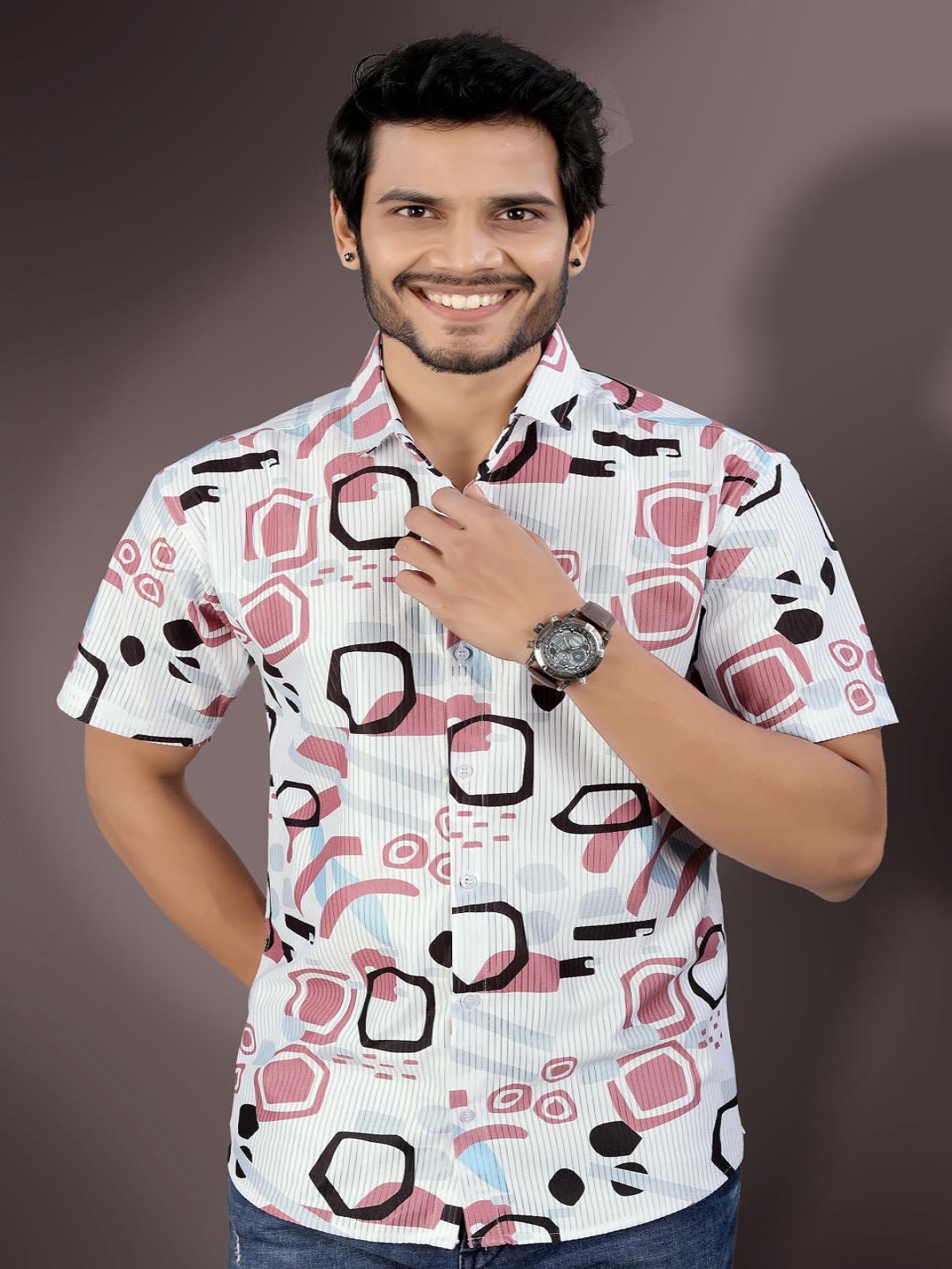 

MARMIC FAB Men Comfort Opaque Printed Casual Shirt, Multi