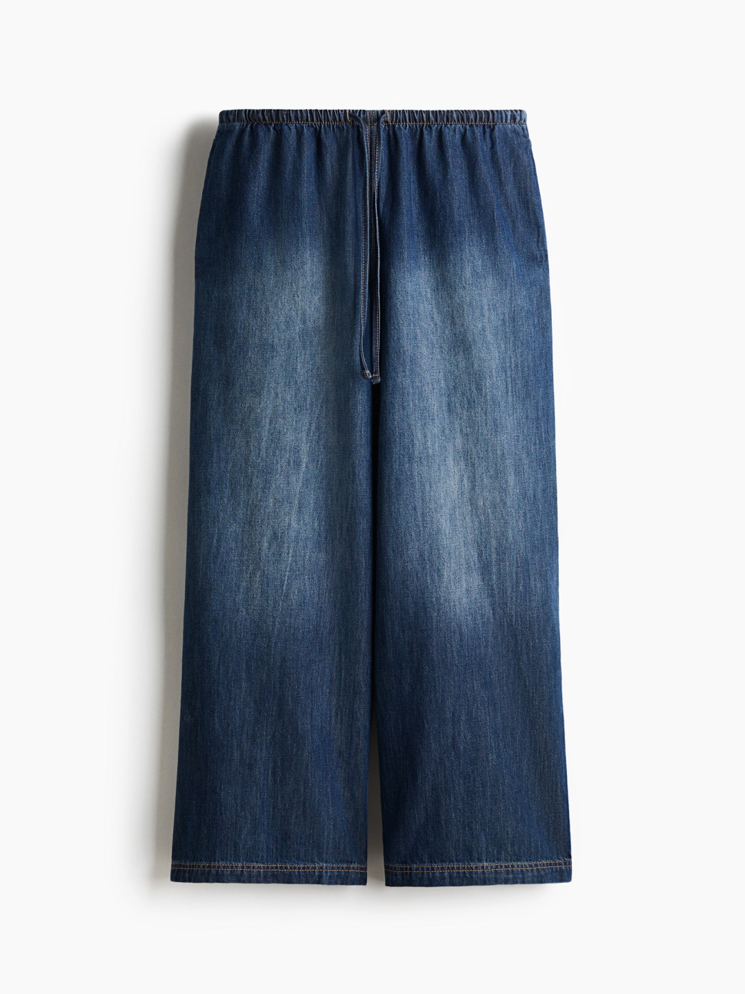 

H&M Denim Drawstring Trousers, Blue