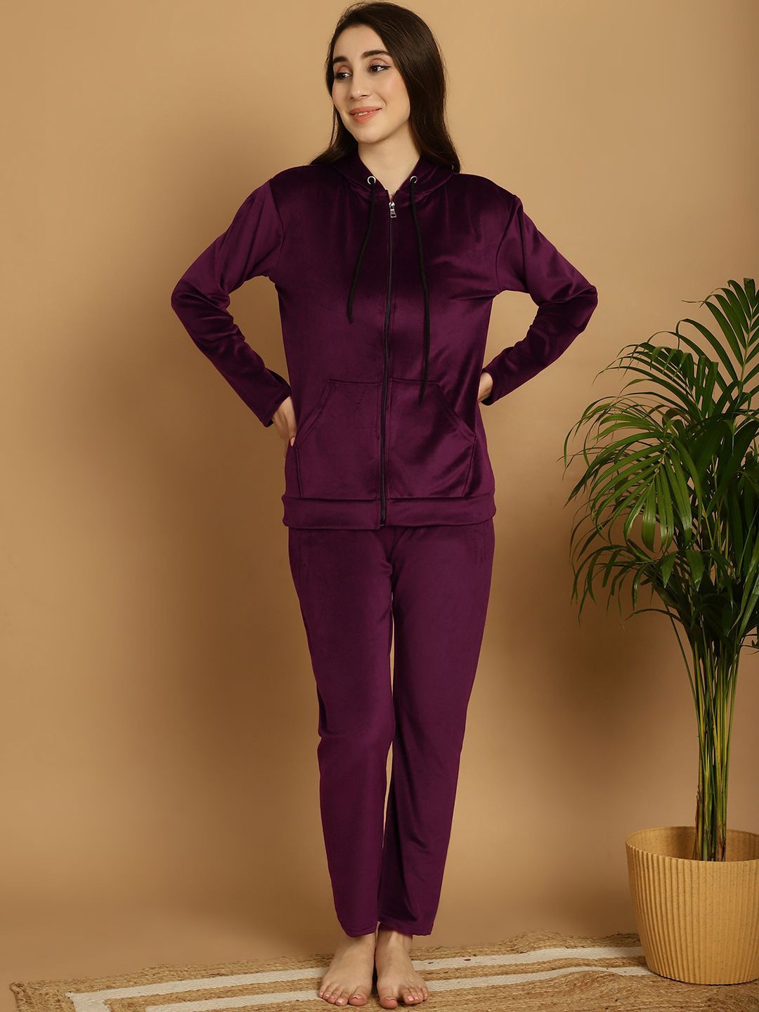 

Valles365 by S.C. Women Night suit, Purple
