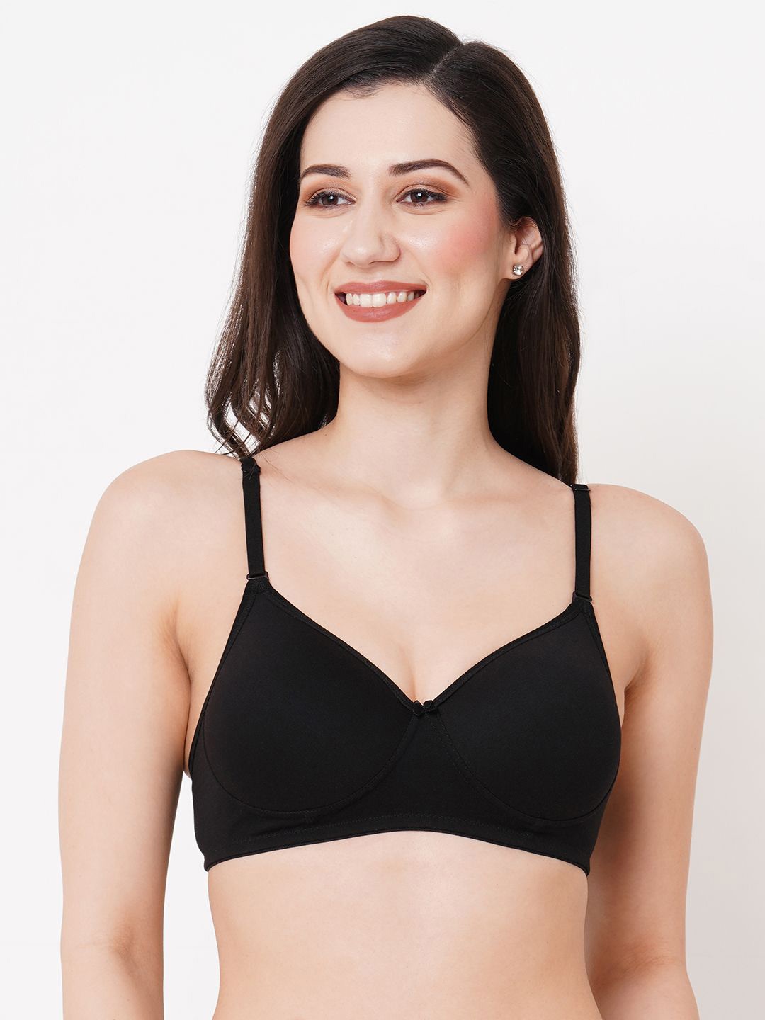 

Planetinner Bra Medium Coverage Lightly Padded, Black