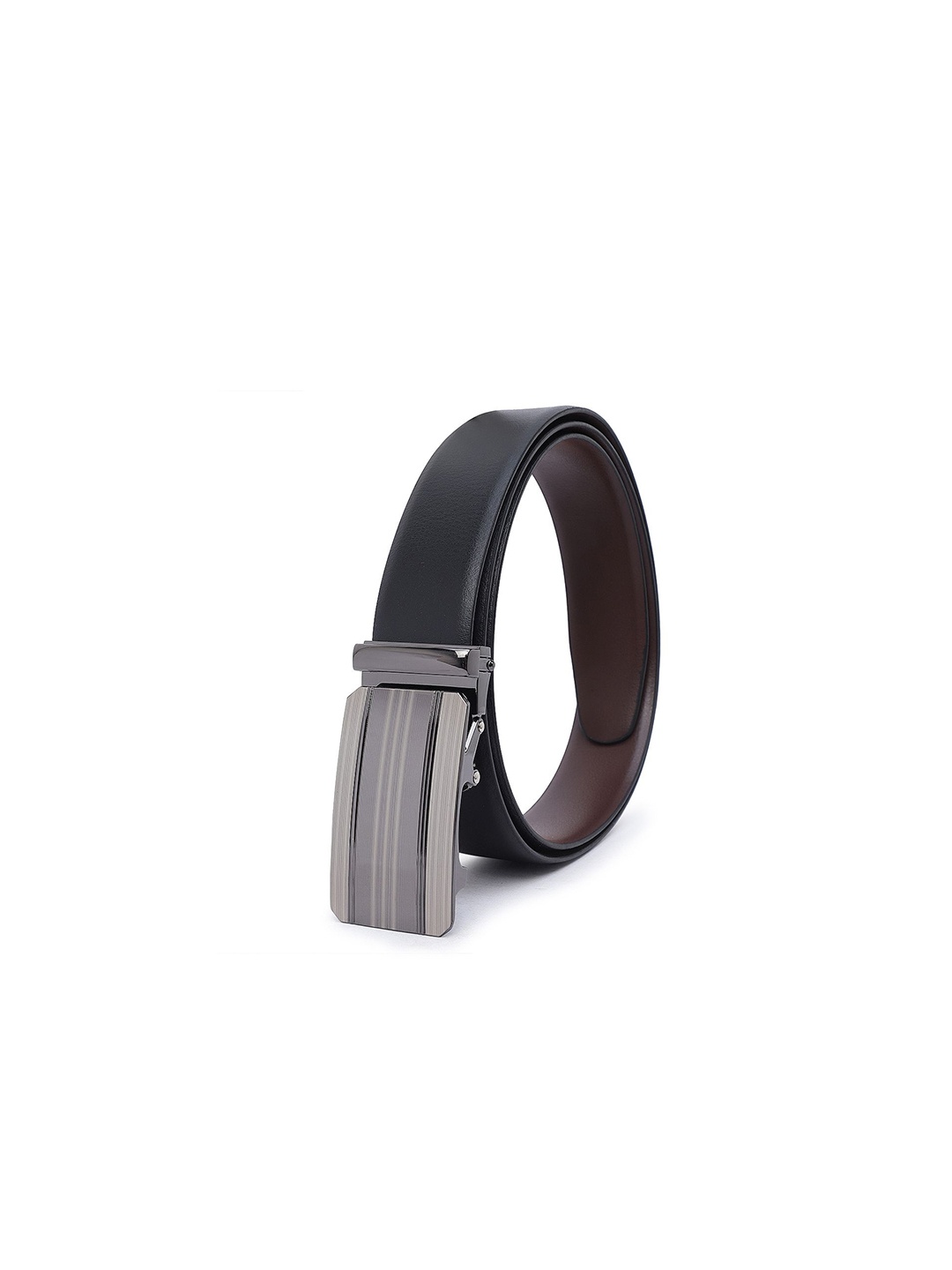 

Provogue Men Textured Reversible Formal Belt, Black