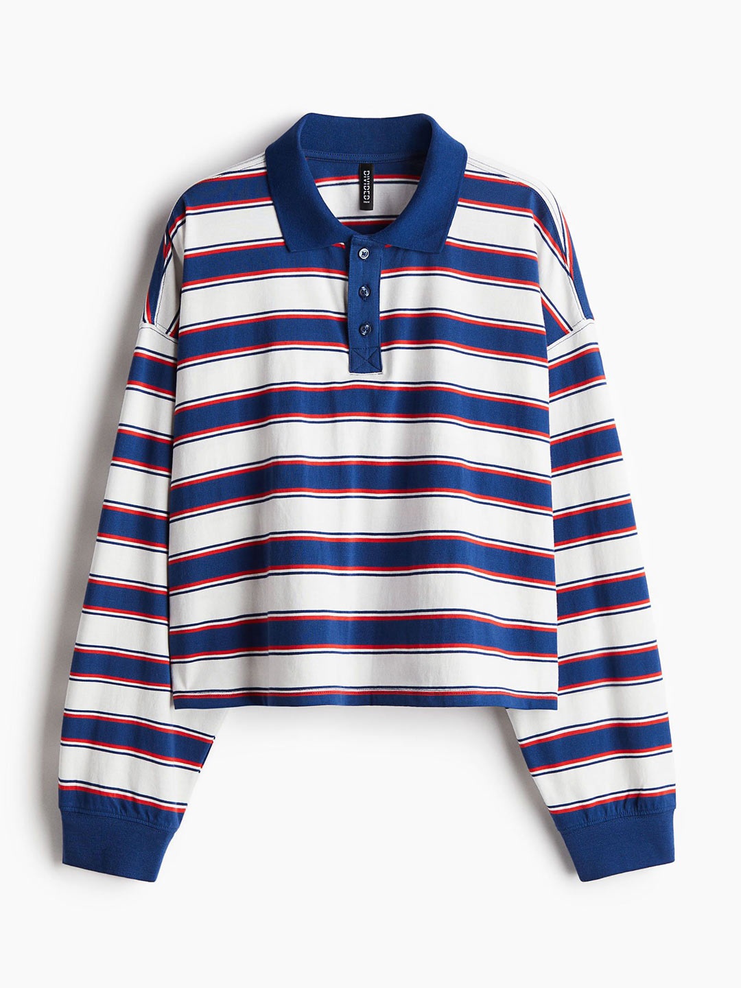 

H&M Cotton Rugby Shirt, Blue