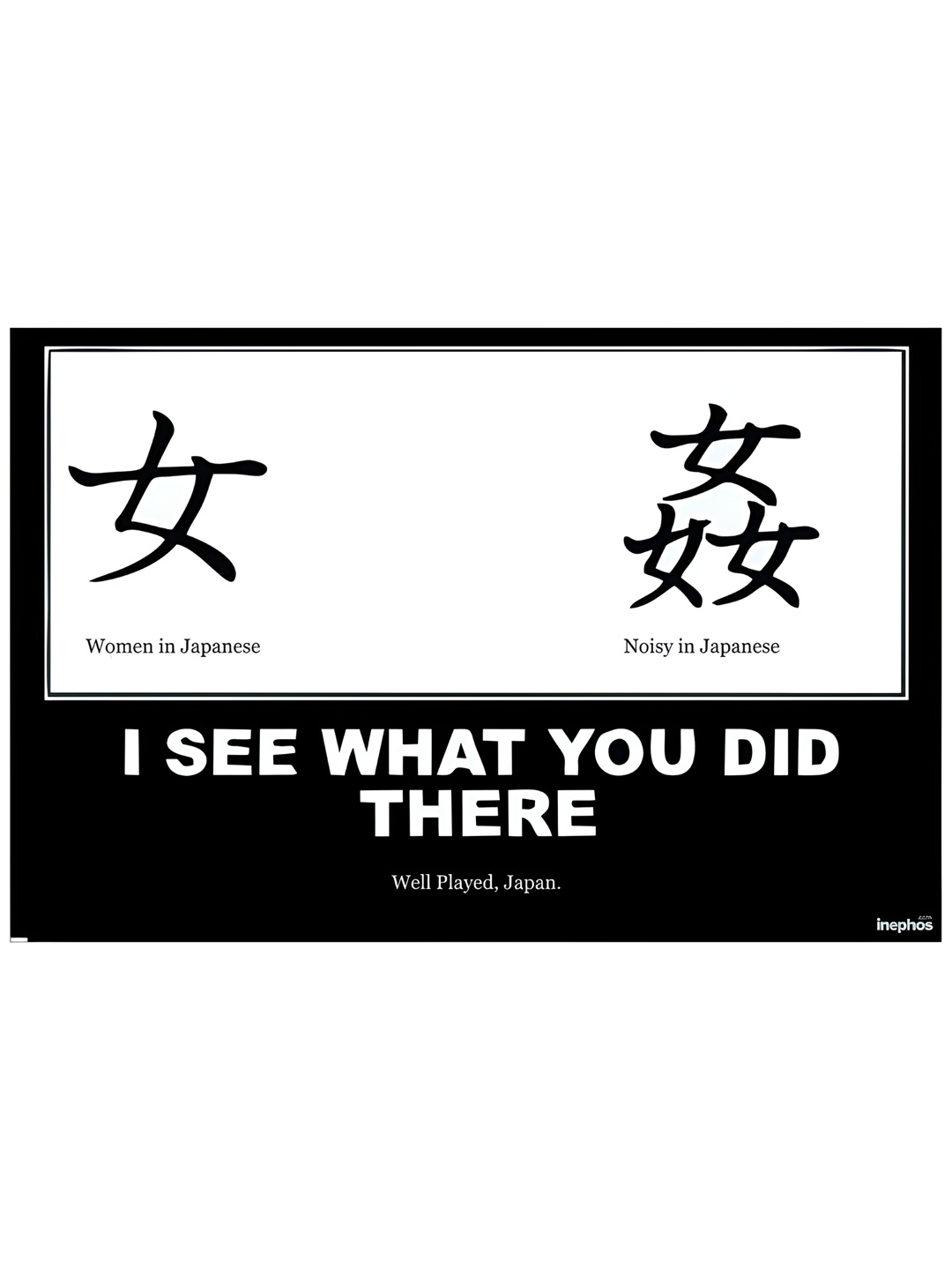 

Inephos White & Black Creative Artwork Printed Wall Poster