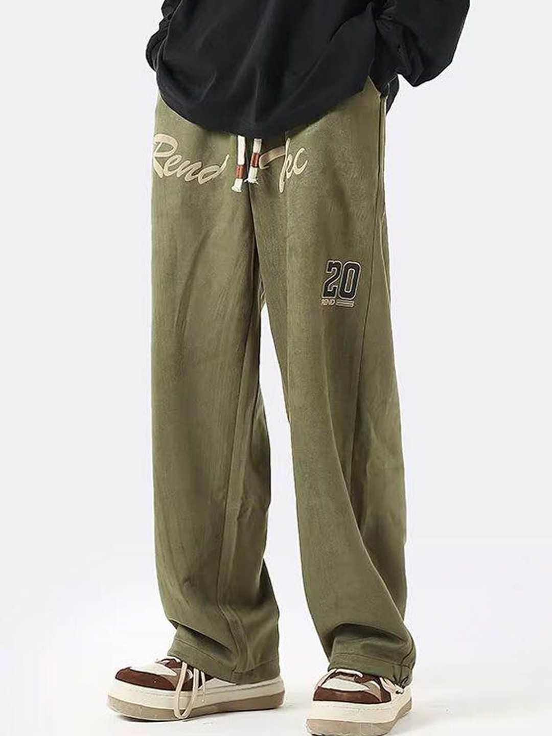 

StyleCast Men Printed Trousers, Green