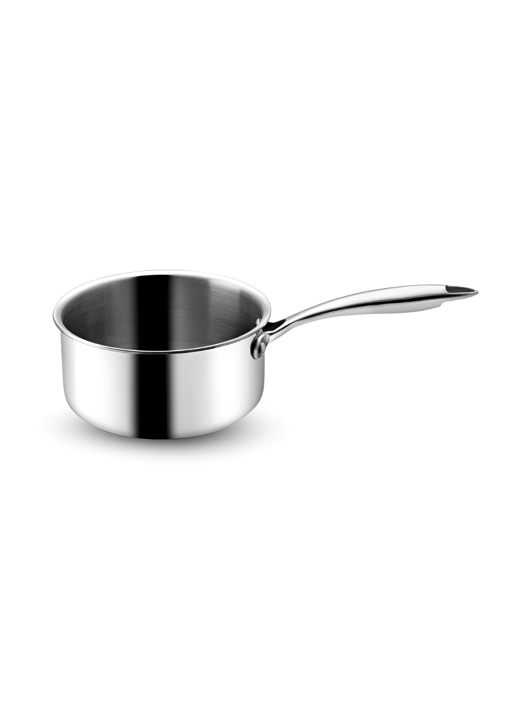 

Vaya Silver Toned Triply Stainless Steel Induction Base Non Stick Saucepan 1.5 L
