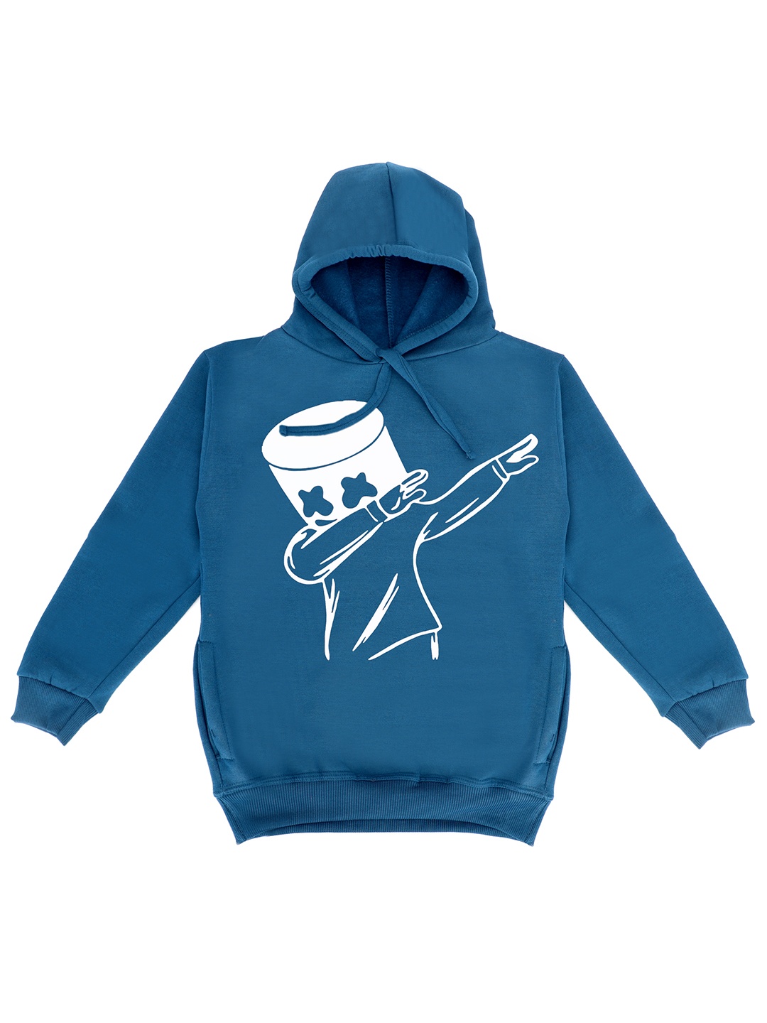 

Fabvio Plus Kids Printed Hooded Sweatshirt, Blue